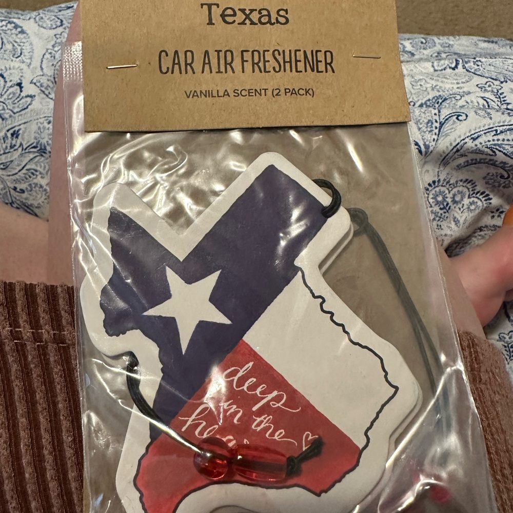 Texas Car Air Freshener - Vanilla Scent
